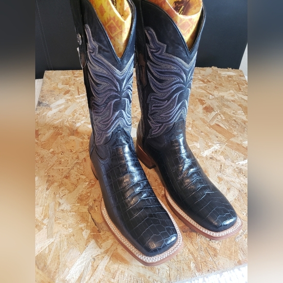 NEW MEN COWBOY BOOTS WITH BELT main image 15